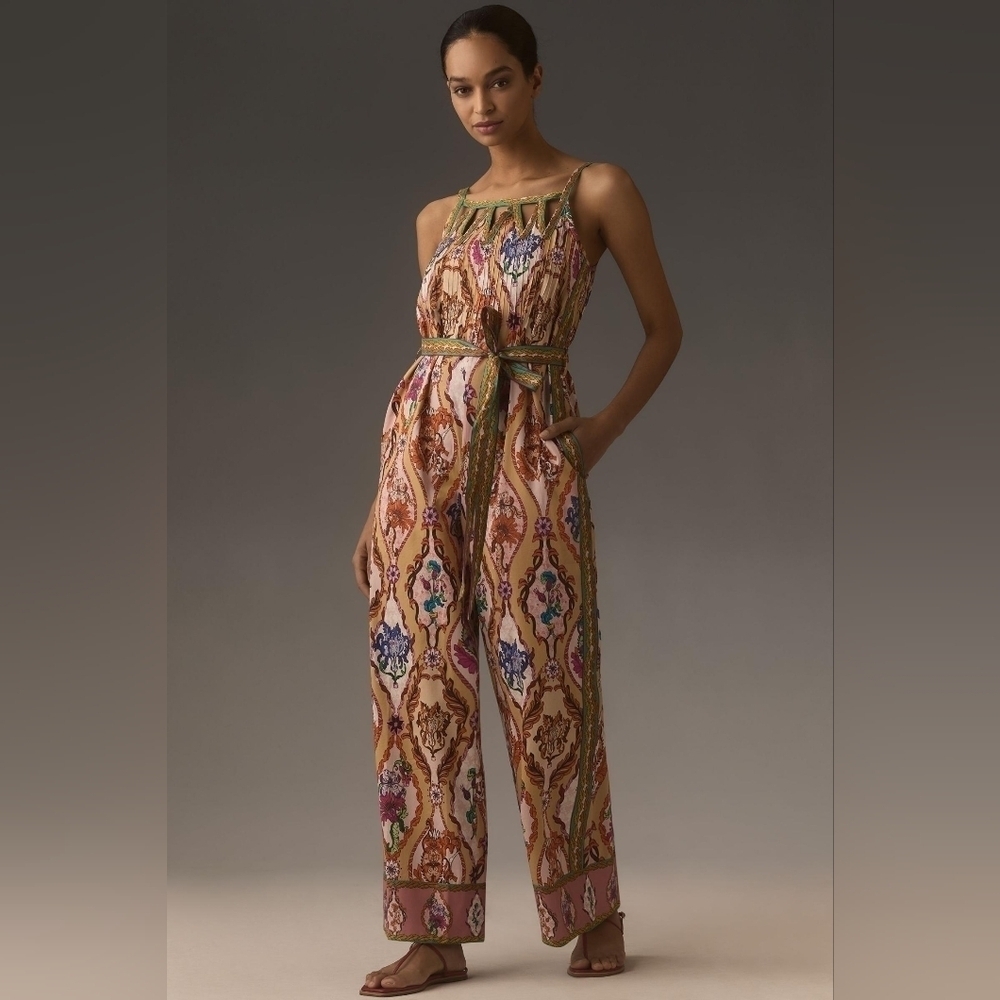 Ranna Gill Printed Cutout Jumpsuit